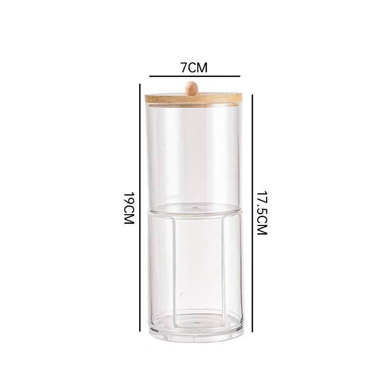 Cotton Swab Storage Box Acrylic Portable Round Container O1CN019EVF591eR8SSzWJLz  2216444293867 0 cib