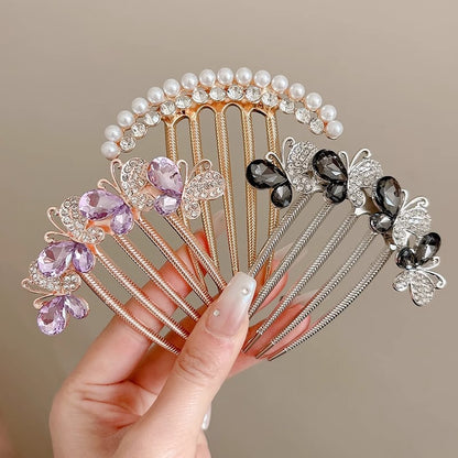 Rhinestone Butterfly Insert Comb For Updo Barrettes O1CN019rWwaW1ycqxyxH1va  2206483346600 0 cib