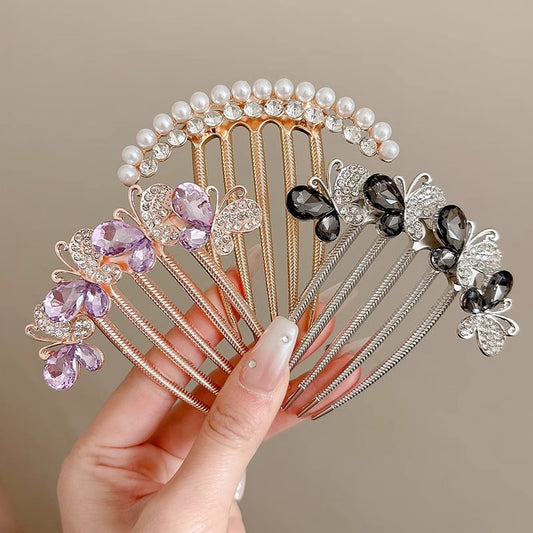 Rhinestone Butterfly Insert Comb For Updo Barrettes O1CN019rWwaW1ycqxyxH1va  2206483346600 0 cib