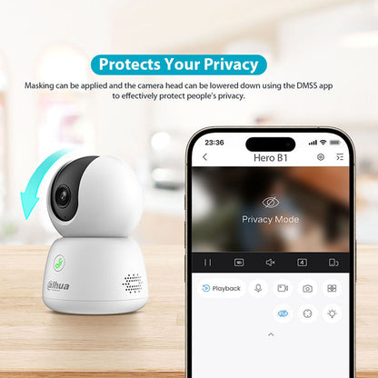 Dahua  indoor WiFi pan-tilt 360  Human Detection one-button two-way call HD camera H5B