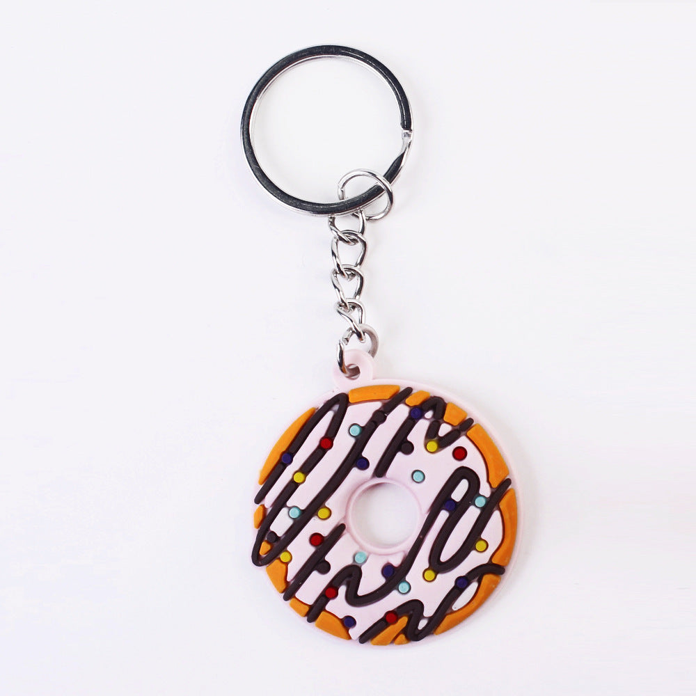 Simple Cartoon Cute Donut PVC Keychain O1CN01ABvZyo2CpaREEQRqB  2213234698523 0 cib