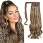European And American Style Wig Ponytail Women's Long Curly Hair Elastic Velcro Wave Realistic Ponytail Braid O1CN01ALU1uw1sl