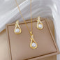 Necklace And Earrings Suite Light Luxury Full Diamond Pearl O1CN01ALu8RC2J3gWJPYquR  2206683529366 0 cib becad513 8d47 422a a