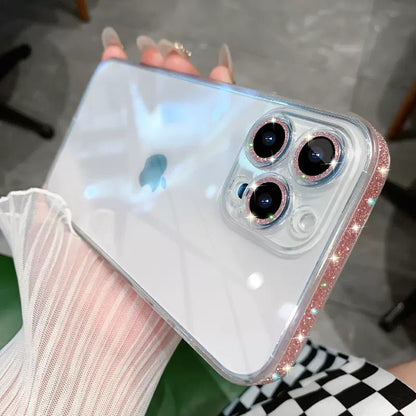 Glitter Frame Phone Case Transparent And Creative Mirror Glass Protective Cover O1CN01ATV4f12KQs1KDzXBl  2211721819552 0 cib