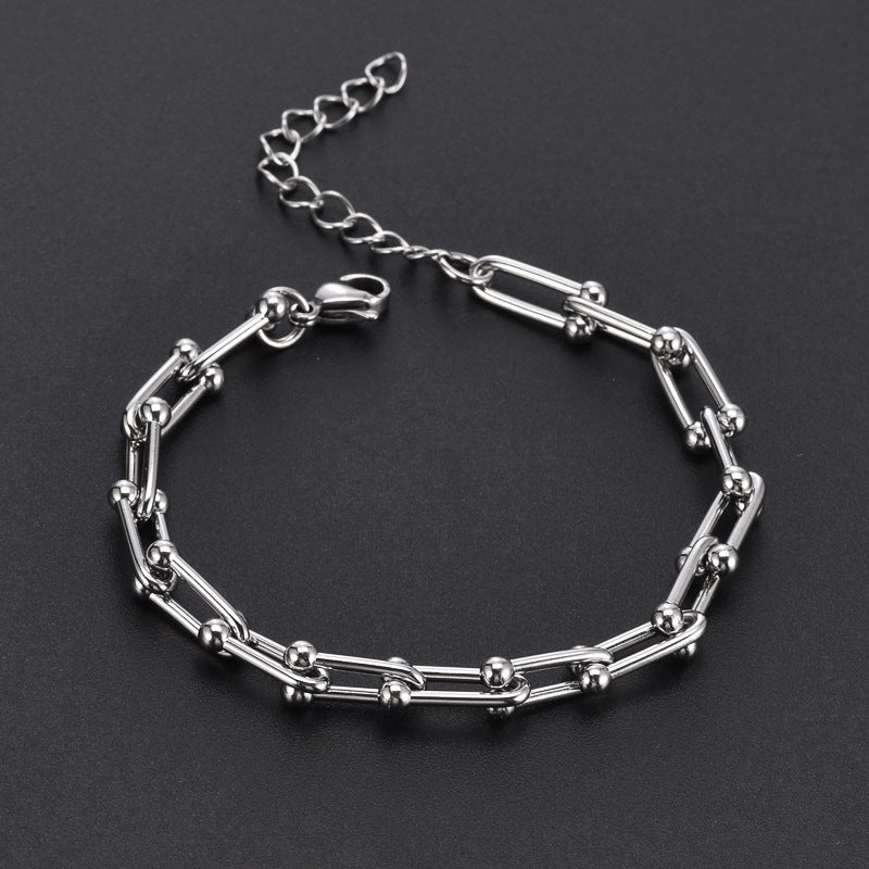 European And American Ins Cold Style Horseshoe Stitching Titanium Steel Bracelet O1CN01BIk9pE25H3G9YkwMv  1010947500 0 cib