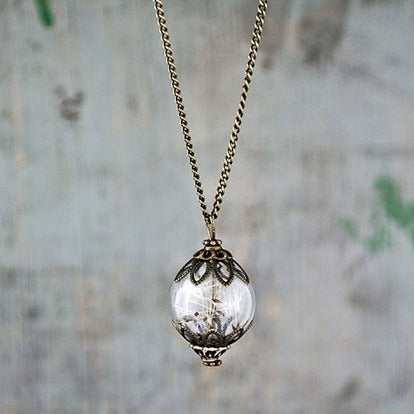 Vintage Handmade Fashion Dandelion Seed Glass Necklace O1CN01Bmt9IO2KP2bdKSHf4  2921959548 0 cib