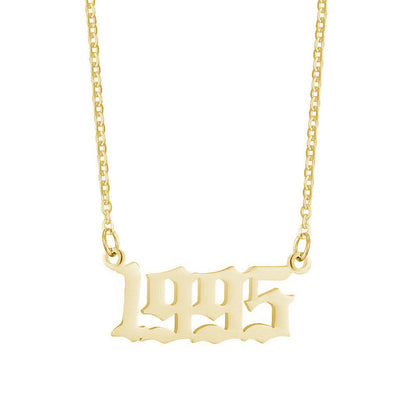 18K Stainless Steel 1990-2020 Year Necklace - HD Wireless Product #9