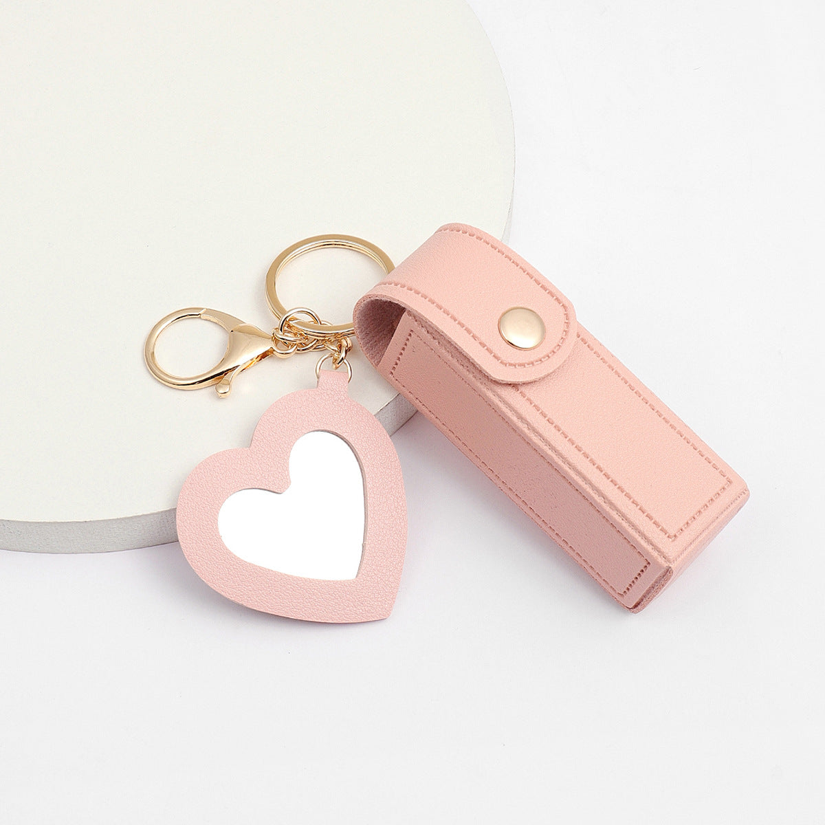 Glass Mirror Keychain Pendant Cross-border Pu Love Lipstick Pack O1CN01CmogdT25rEiEBOnPT  4164647579 0 cib