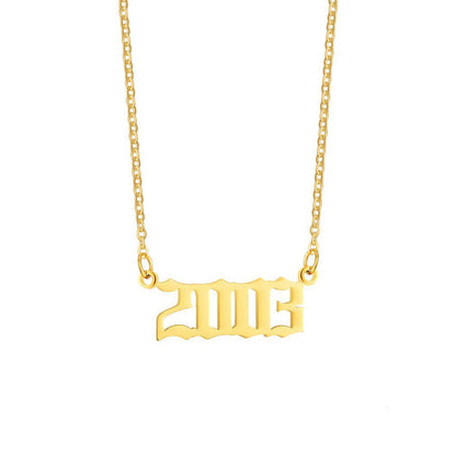 18K Stainless Steel 1990-2020 Year Necklace - HD Wireless Product #17