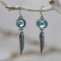 Fashion Simple Opal Feather Pendant Earrings O1CN01DO523q1qyMXFKKLem  2206372095564 0 cib