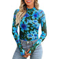 Floral Mesh Crew Neck Long Sleeve Mesh Top O1CN01Dk6mYh1FPt8QizlLu  2216594650480 0 cib