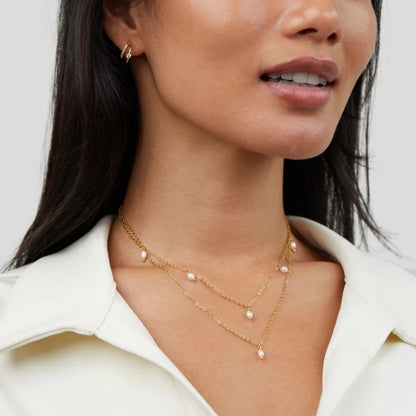 Women's 18K Gold-plated Natural Pearl Double-layer Twin Necklace O1CN01EDv0Jb22LEF2HbcgD  969377103 0 cib