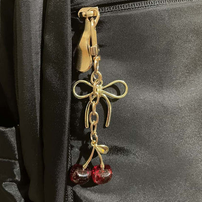 Exquisite Three-dimensional Fruit New Shiny Simulation Cherry Pendant Keychain O1CN01EnmdVt28YrlYcOKE4  2218873617945 0 cib