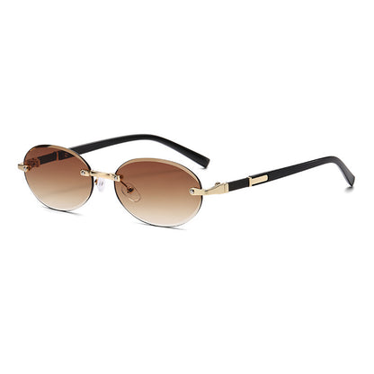 Trimming Oval Frame Sunglasses Frameless Hot Girl Sunglasses O1CN01Esvmex2ND59t0L809  2217885979928 0 cib
