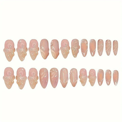 Almond Nail Pure Flower Wear Nail Removable Fake Nails O1CN01EuFnic1Tt6zXdSD2Q  2216422282439 0 cib