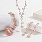 Fashion Crystal Necklace Ear Stud Bracelet Jewelry Accessories O1CN01G65LhN1ynqTg0zniC  1988846624 0 cib
