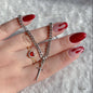 Ruby Bracelet Love Heart-shaped Ring Hollow Bracelet Suit O1CN01Izbh7b1GiUqV0KMkk  2218967030656 0 cib