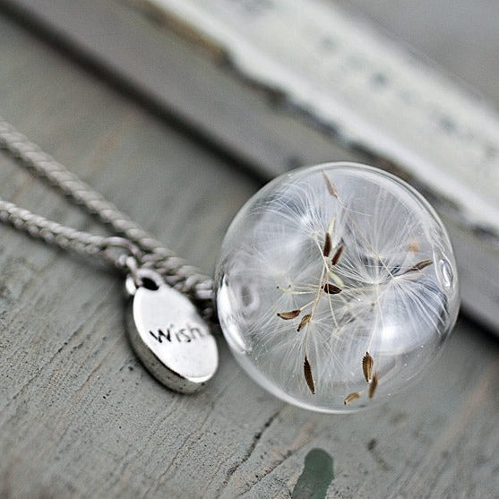 Vintage Handmade Fashion Dandelion Seed Glass Necklace O1CN01J4Fh3S2KP2bcxyUsA  2921959548 0 cib