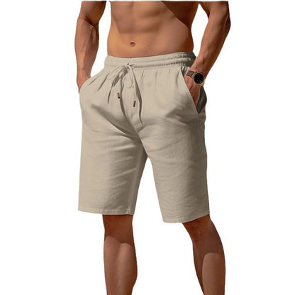 Summer Drawstring Shorts Elastic Waist Straight Pants Beach Breathable Shorts For Men Clothing O1CN01JJx4qF1YGhpgN7teO  22007