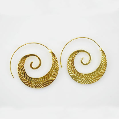 Round Spiral Leaf Exaggerated Vortex Earrings O1CN01KiMZIV1wk3zh0JK4w  2215451206345 0 cib