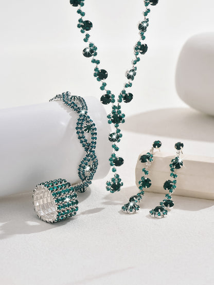Fashion Crystal Necklace Ear Stud Bracelet Jewelry Accessories O1CN01KwpWvM1ynqYbANKRc  1988846624 0 cib