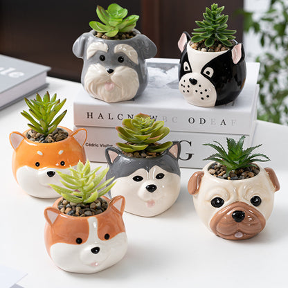 Ceramic Cartoon Animal Flowerpot Home Gardening O1CN01LHb5GY2DiY8rHJ5Dl  2208433478643 0 cib