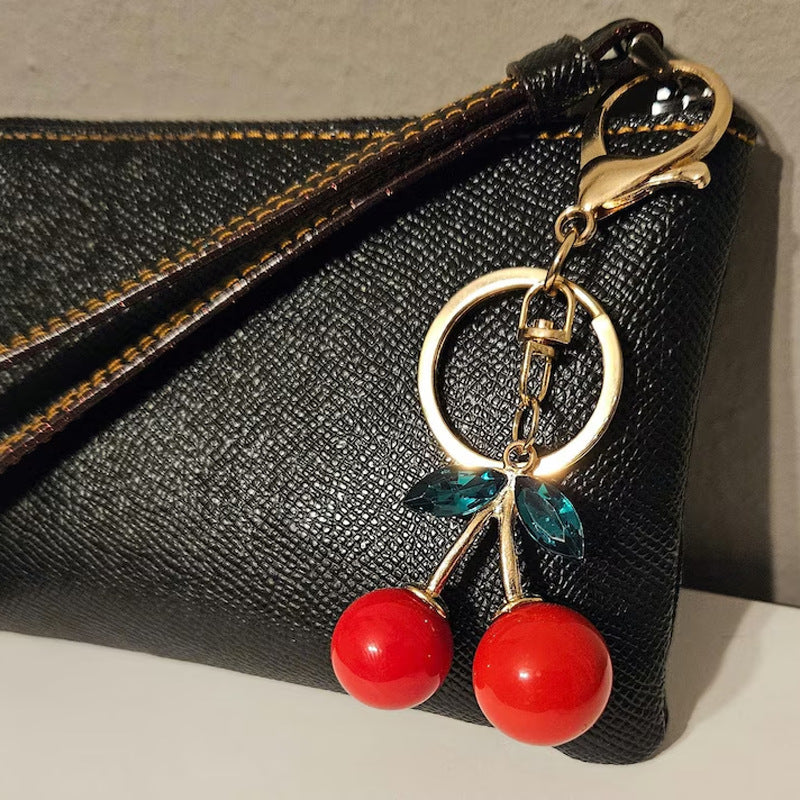 Exquisite Three-dimensional Fruit New Shiny Simulation Cherry Pendant Keychain O1CN01LK3mWc28YrlY5MQlM  2218873617945 0 cib