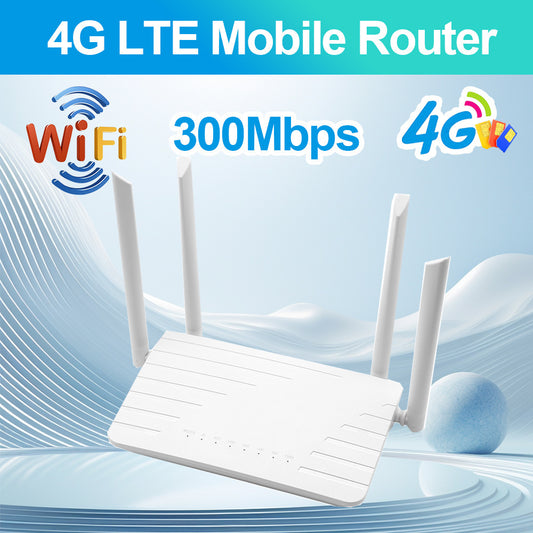 4G wireless router card SIM card 300Mbps wireless router with hotspot terminal - 图片 1