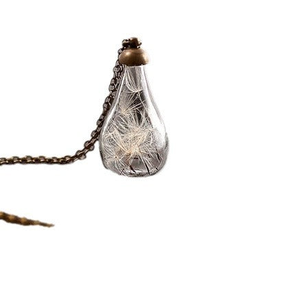 Vintage Handmade Fashion Dandelion Seed Glass Necklace O1CN01NSgott2KP2bcy4fnW  2921959548 0 cib