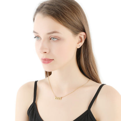 18K Stainless Steel 1990-2020 Year Necklace - HD Wireless Product #2
