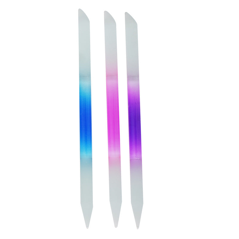 Full-color Cylindrical Glass Nail File Manicure Implement Manicure Household Double-headed Nail-free O1CN01NbjJyw2MjlZkUsdqi 