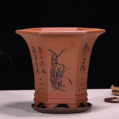 Fine Zisha Flowerpot Hand-carved Hexagonal O1CN01NxFbMd1ch2wRFyecv  2215537733631 0 cib