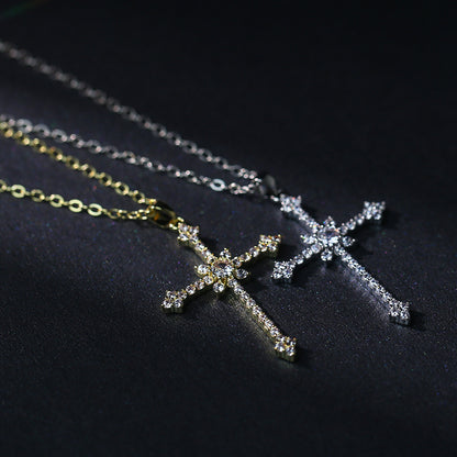 Diamond Asterism Cross Pendant Necklace O1CN01Okj31o1a92EixgpqL  2212923173286 0 cib
