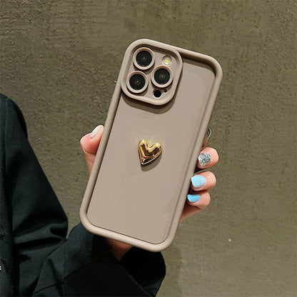 Frosted Three-dimensional Electroplating Golden Love All-inclusive Phone Case O1CN01Opx79O1Mysh7WG6KN  2209951271504 0 cib