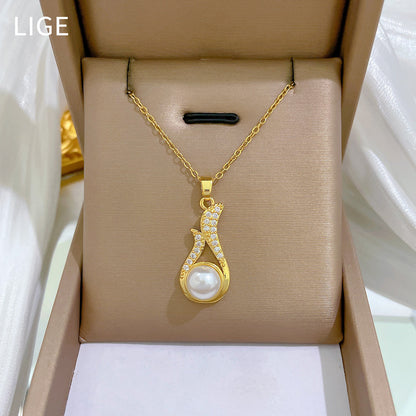 Necklace And Earrings Suite Light Luxury Full Diamond Pearl O1CN01PgxwDZ2J3gWQXIoDp  2206683529366 0 cib