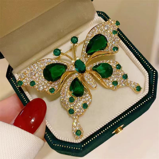 Light Luxury Emerald Butterfly Brooch O1CN01Q7Mwy72GfIFTD0if8  2215530739042 0 cib