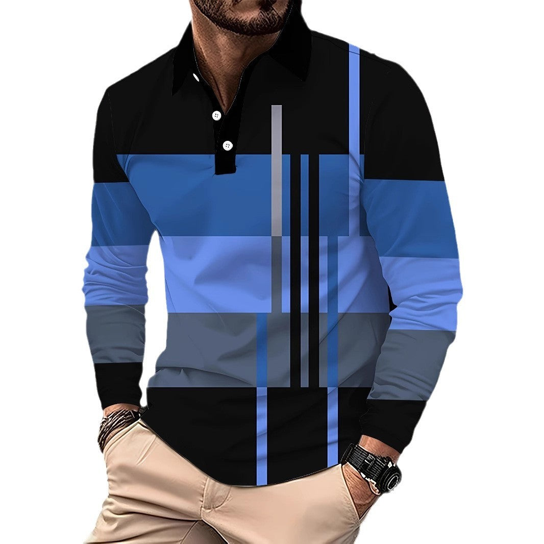 Men's Button Casual Slim Lapel 3D Printed Long Sleeve O1CN01R6qNwx1Bs30UmdJbc  0 0 cib