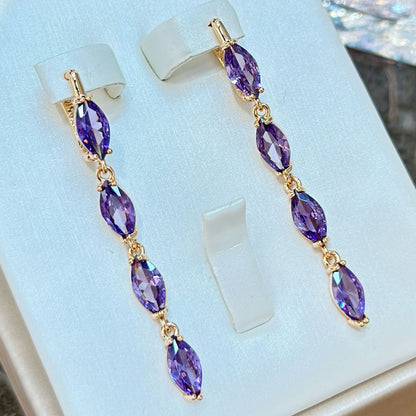 Amethyst Zircon Earrings Necklace Ring Suit O1CN01RChY591CjAtQHsTN5  2826030116 0 cib