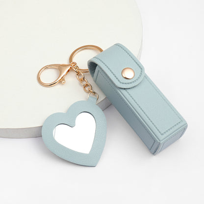Glass Mirror Keychain Pendant Cross-border Pu Love Lipstick Pack O1CN01SBAyID25rEiA6O1D6  4164647579 0 cib