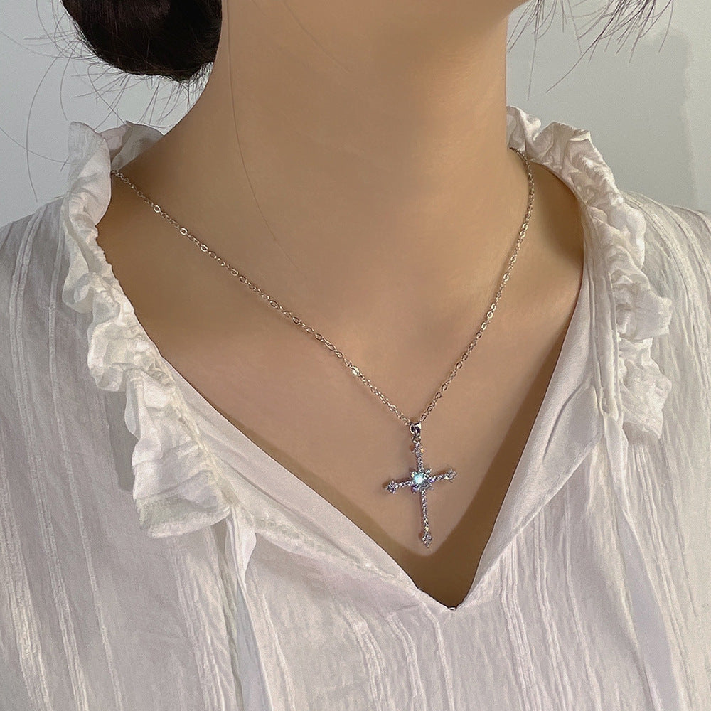 Diamond Asterism Cross Pendant Necklace O1CN01SMOEWn1a92Ee9L5A7  2212923173286 0 cib