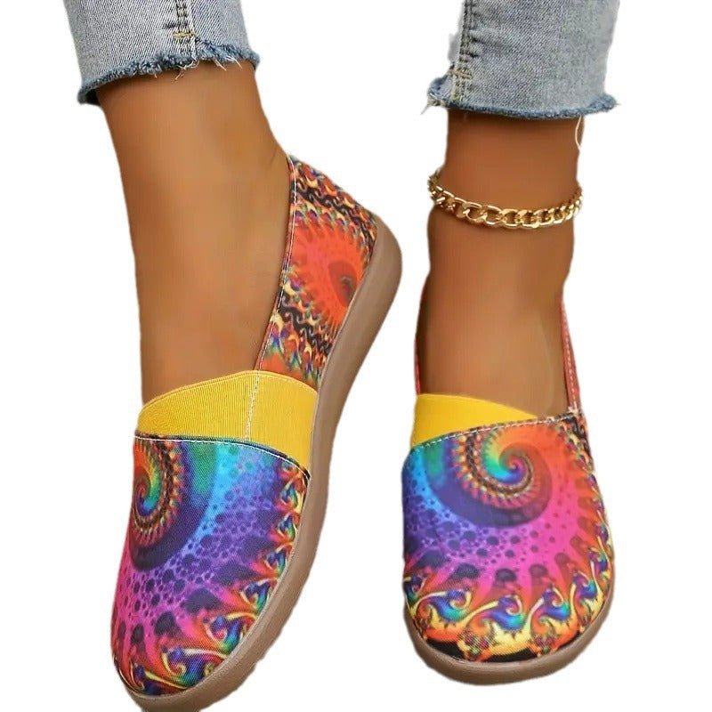 Women's Colorful Round Head Low-cut Leisure All-match Slip-on Shoes O1CN01SOeTQo1M6pvRcqqD4  2216420551386 0 cib