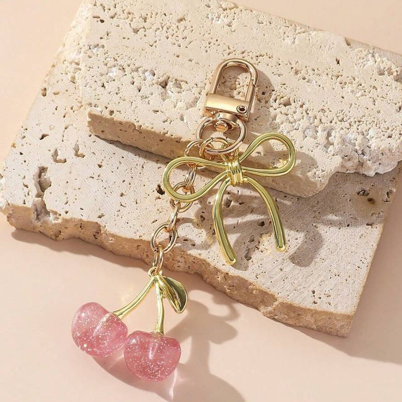 Exquisite Three-dimensional Fruit New Shiny Simulation Cherry Pendant Keychain O1CN01SodL1f28YrlaIM770  2218873617945 0 cib