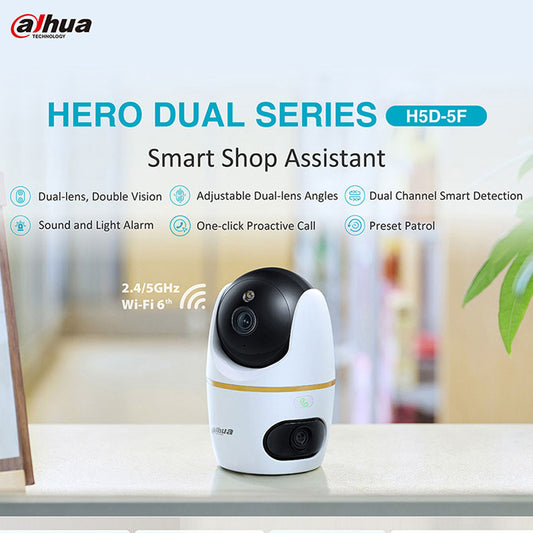 Dahua 5 5MP Wi-Fi Dual-Lens camera Dahua International yiwu source H5D-5F