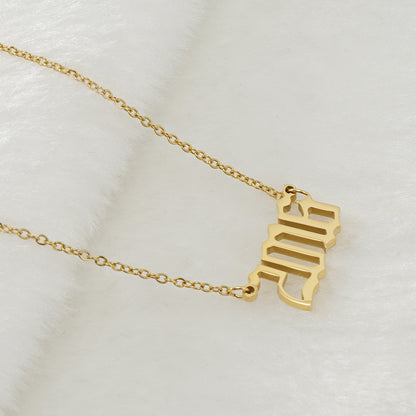 18K Stainless Steel 1990-2020 Year Necklace - HD Wireless Product #30