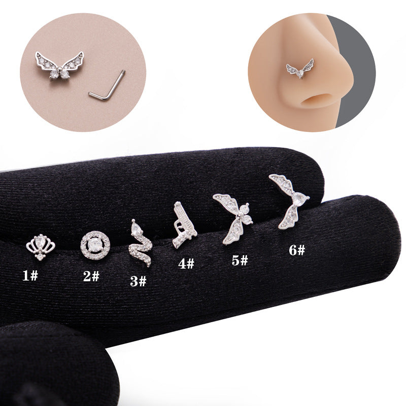Micro Inlaid Zircon Puncture L Rod Stainless Steel Nose Stud O1CN01TYqDF31u5dhWvWntE  2214550295986 0 cib