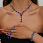 Fashion Crystal Necklace Ear Stud Bracelet Jewelry Accessories O1CN01U81h9Q1ynqYiYCifG  1988846624 0 cib