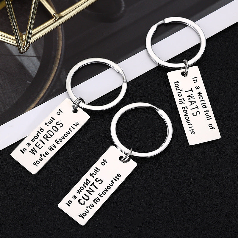 Funny Gift Print Stainless Steel Key Ring O1CN01UHYMWl2E7HO30vdTi  2200775798697 0 cib