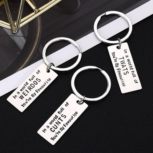Funny Gift Print Stainless Steel Key Ring O1CN01UHYMWl2E7HO30vdTi  2200775798697 0 cib