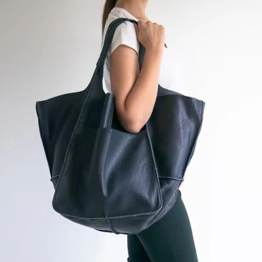 Women's Fashionable Simple Soft Leather Large Capacity Handbag O1CN01UMC6g01OSTu3b8MOK  2378481704 0 cib