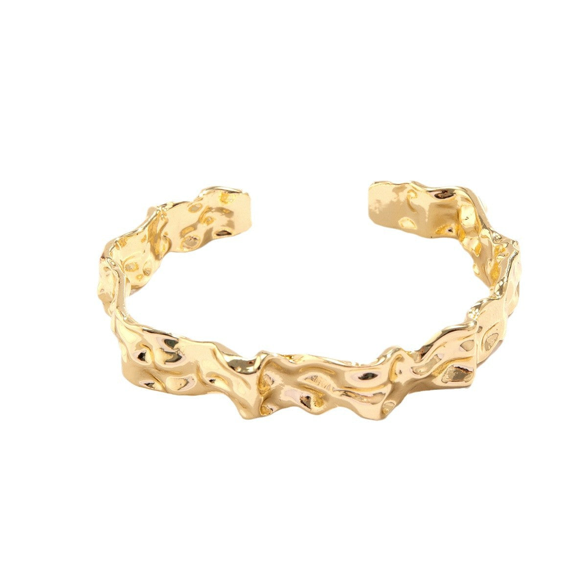 Liquid Irregular Lava Fold Open Bracelet O1CN01UiUIFB23QYUb5EJ24  2218335037250 0 cib